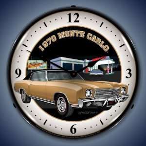  1970 Monte Carlo Backlit Clock Automotive