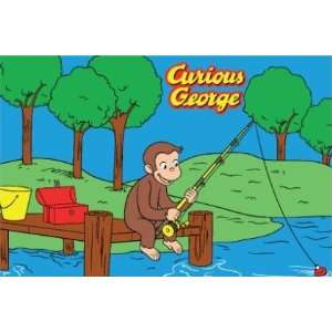  Curious George   George Fishing 39 x 58 Baby