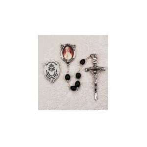  Pewter Black Pope John Paul Rosary in Gift Box Everything 