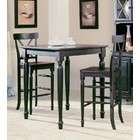 finish boraam 3pc italy pub set in teak oil finish