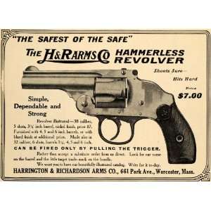  1910 Ad 38 Caliber Revolver Harrington & Richardson Gun 