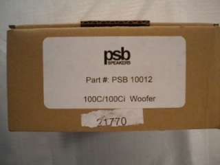 PSB Woofer #10012 for 100c/100ci Speaker  