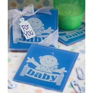  Blue Huggable Baby Design Coasters