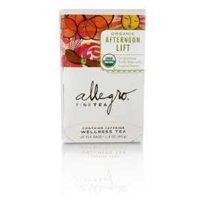 Allegro Organic Wellness Tea, Afternoon Lift, 20 ct Tea Bags  