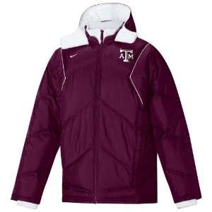 Nike Texas A&M Aggies Maroon Conference Down Jacket  