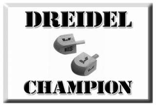 DREIDEL CHAMPION  Judaism/Jewish/Jew FUNNY T SHIRT NEW  