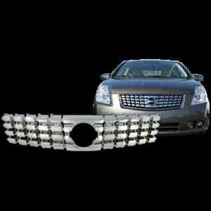 2007 2009 Nissan Sentra Chrome Grille Grill Overlay  