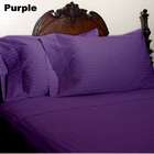   Linens 650 Thread Count Egyptian Cotton Stripe Purple Twin XL Sheet