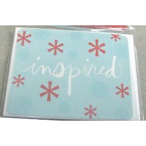 Hallmark Red Package of 10 Blank Note Cards 2 Designs