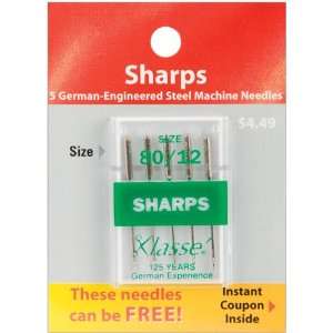  Klasse Sharps Machine Needles 80/12 5/Pkg (A5105 8012 