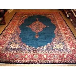  7x12 Hand Knotted Antique/Sarouk Persian Rug   128x711 