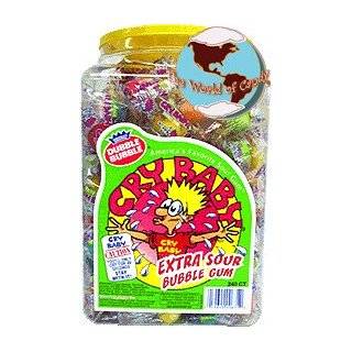 Cry Baby Extra Sour Bubble Gum 240ct. Tub  Grocery 