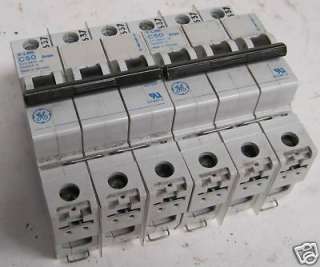 GE V Line Miniature Circuit Breakers 50A V07350 Pair  