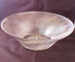 DIANA Federal Glass 11 CRYSTAL CONSOLE FRUIT BOWL  