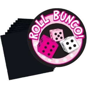  Roll Bunco Plates and Black Napkins Set Toys & Games