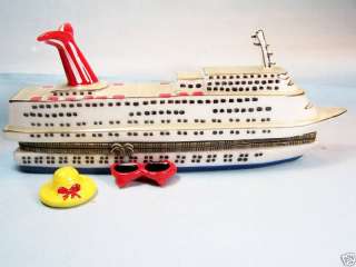 High Seas Cruise Ship ceramic trinket box  