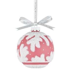    Wedgwood Chirstmas Ornament, Red Pine Cone Ball