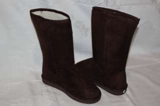 New Womens Winter Snow Boots Shoes Mid Calf Warm Brown USA Seller 