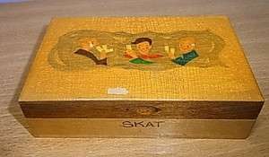 Vintage German SKAT Playing Card Box #AA  