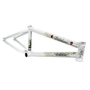  Kink KC Badger BMX Bike Frame   20.75 Inch   Pearl White 