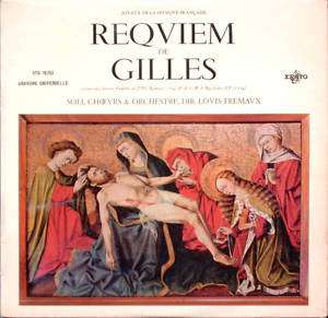 REQUIEM DE GILLES / LOUIS FREMAUX ERATO 60S STEREO LP  
