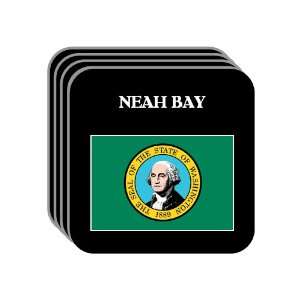  US State Flag   NEAH BAY, Washington (WA) Set of 4 Mini 