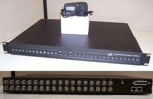 GVI 16 Channel Color Triplex CCTV Multiplexer GV MUX16TC w/ AC Adapter 