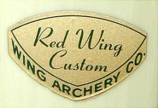VTG Outstanding RED WING CUSTOM R 241 62~35# Recurve Bow~EX+~Super 