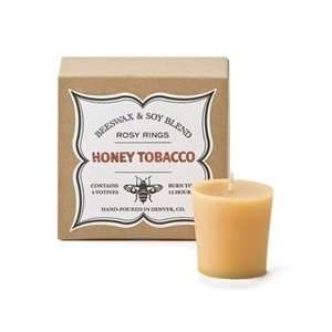  Rosy Rings Honey Tobacco Beeswax Blend Votives   4 Piece 