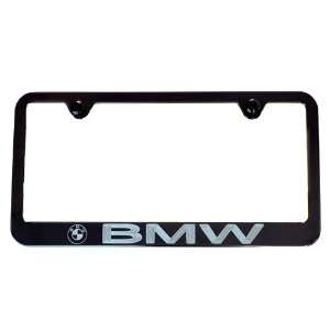  BMW Black License Plate Frame Automotive