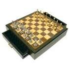 CHH Quality Product Inc. Hi Gloss Ebony Chess Set   Ebony   2 3/4H x 