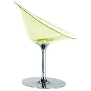  Kartell Eros Swivel Chair Transparent Light Green by 