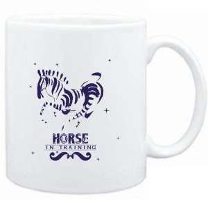 Mug White  Horse in training  Zodiacs 