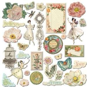  Prima   Fairy Belle Collection   Chipboard Pieces   2 