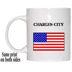  US Flag   Charles City, Iowa (IA) Mug 