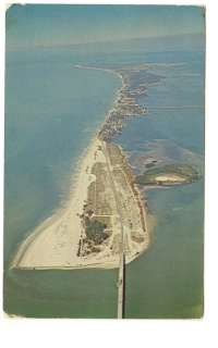 ANNA MARIA ISLAND FL Vtg 1988 Aerial View Postcard  
