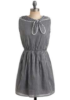 Gal in a Goodie Store Dress   Checkered / Gingham, Buttons, Casual, A 