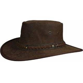 Barmah 1018 Squashy Roo Kangaroo Leather Hat   Limestone/Hickorystone 