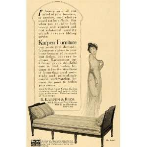 1917 Ad Karpen Furniture Day Bed Fashion Beauty Couch   Original Print 
