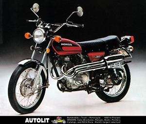 1974 Honda CL360 Motorcycle Factory Photo  