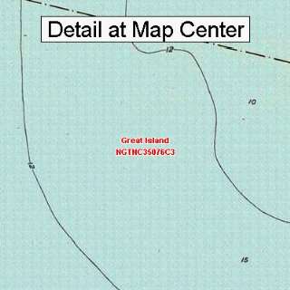  USGS Topographic Quadrangle Map   Great Island, North 