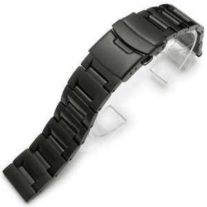 20mm 3 D Oyster BLACK Plating PVD Solid Stainless Steel Watch bracelet 