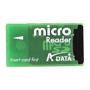  A Data 1GB microSD Memory Card w/USB Adapter (Green 