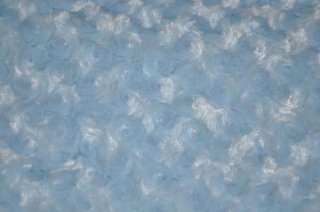 LARGE ALL CHENILLE PATCHWORK QUILT BEDSPREAD MINKY ROSEBUD BLUE 