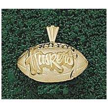 Anderson Jewelry Nebraska Cornhuskers Football Gold Charm    