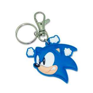 Sonic Hedgehog Angry Sonic Head Key Chain 