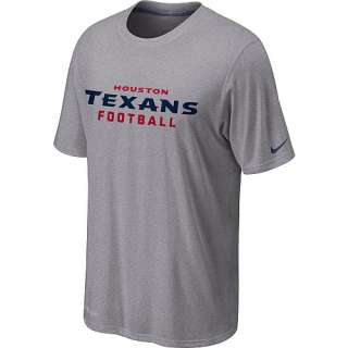 Nike Houston Texans Sideline Legend Authentic Font Dri FIT T Shirt 