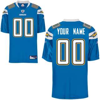 Reebok San Diego Chargers Customized Authentic Alternate Jersey (58 60 