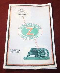Fairbanks Morse Z Gas Engine Manual Book Hit Miss  