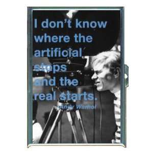 ANDY WARHOL ARTIFICIAL REAL ID Holder, Cigarette Case or Wallet MADE 